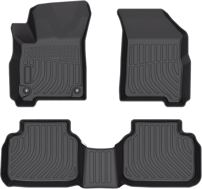 Cartist Floor Mats Custom Fit for Dodge Journey 2011-2020 Accessories All Weather Floor Liners Front & 2nd Row TPE (Not Fit 2011 Single Floor Hook)