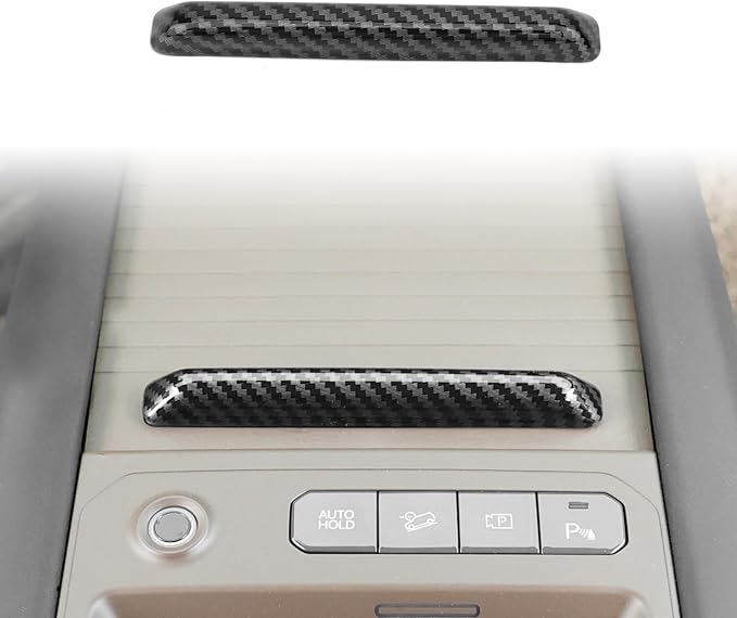 YOUTOOCAR Center Console Sliding Box Handle Cover Compatible with Kia EV9 2024-2026 Accessories (Carbon Fiber Pattern)