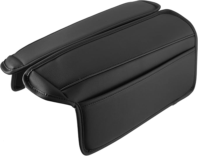 Car Center Console Armrest Cushion Soft Pad Arm Rest Cover Support Black for Nissan Rogue 2021 2022 2023 (Pack of 2)