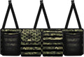 Car Trunk Organizer, American Flag Camo Large Capacity Backseat Trunk Organizer with Adjustable Straps, Backseat Hanging Car Storage Organizer Foldable Cargo Storage
