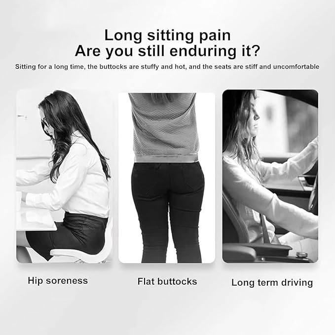 Celinva Orthopedic Cushion,Back and Seat Cushion, Soothe+ Cushion, Memory Foam L-Shaped Integrated Seat Cushions Lumbar & Lower Back Support for Office Chair, Car (Dark Grey-b)