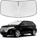 for Ford Edge 2007-2014 Windshield Sun Shade - 4 Layers Car Sunshades for Front Windows Shade Cover Custom Fit Edge Sun Visor 240T Retractable Shade Blocks UV Rays Car Accessories