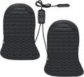 2-Pack Seat Cushion - Comfortable Winter Seat Cushion with Adjustable Buckle for Full Back and Seat (Black)