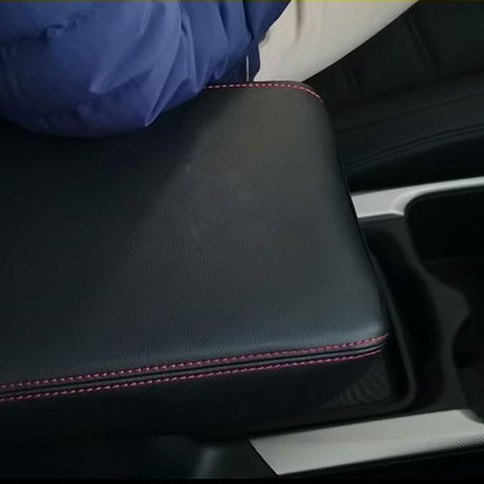 Compatible with Center Console Armrest Cover for Honda Ridgeline 2006-2014 Leather Arm Rest Storage Box Lids Cushion Protector Pad