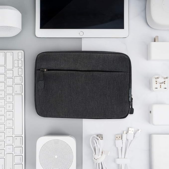 pack all Electronic Organizer, Cable Organizer Bag, Cord Travel Organizer for Cables, Chargers, Phones, USB cords, SD Cards (Black)