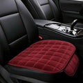 YoRise Car Seat Cushion, Soft Plush Auto Seat Pad with Storage Pocket, Car Driver Seats Protector Cover with Non-Slip Rubber Bottom, Winter Vehicle Accessory for SUV, Truck, Home, Office (Red)