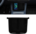 Center Console Wireless Charger Anti-Slip Silicone Mat, Waterproof Phone Pad for Wireless Charging, Car Interior Accessories Universal for Model 3 Model Y 2021-2024 (Regular, Black)