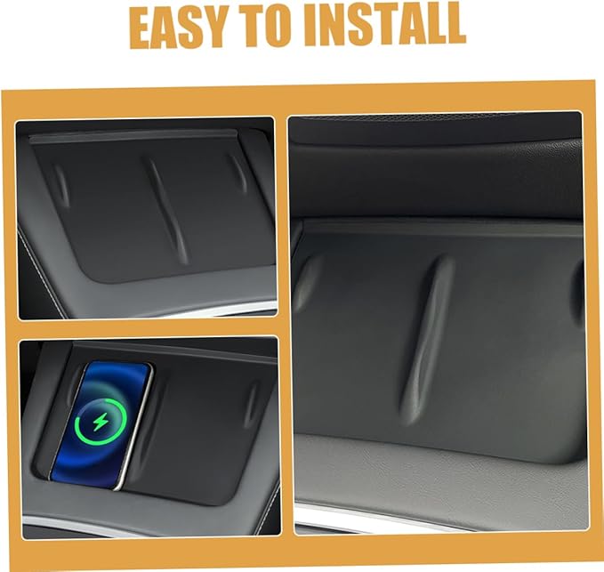 Charging Phone Pad -Skid Cordless Charger Mat for Center Console Accessories Convenient Non- Grip Cover for Model Easy to Use