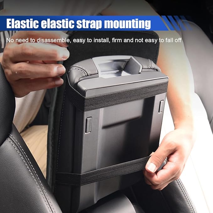 Plush Car Center Console Pad, Bling Diamond Car Armrest Cover, Soft Seat Box Cover Protector, Universal Car Interior Decoration Accessories Fit Most Vehicle, SUV, Truck, Car (Black)