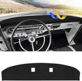 CARTIST Dash Cover Compatible with Ford F100/ F250/ F350 Pickup Truck 1967-1972 Dashboard Cover Mat Non-Slip Carpet Sunshield Glare UV Rays Protector