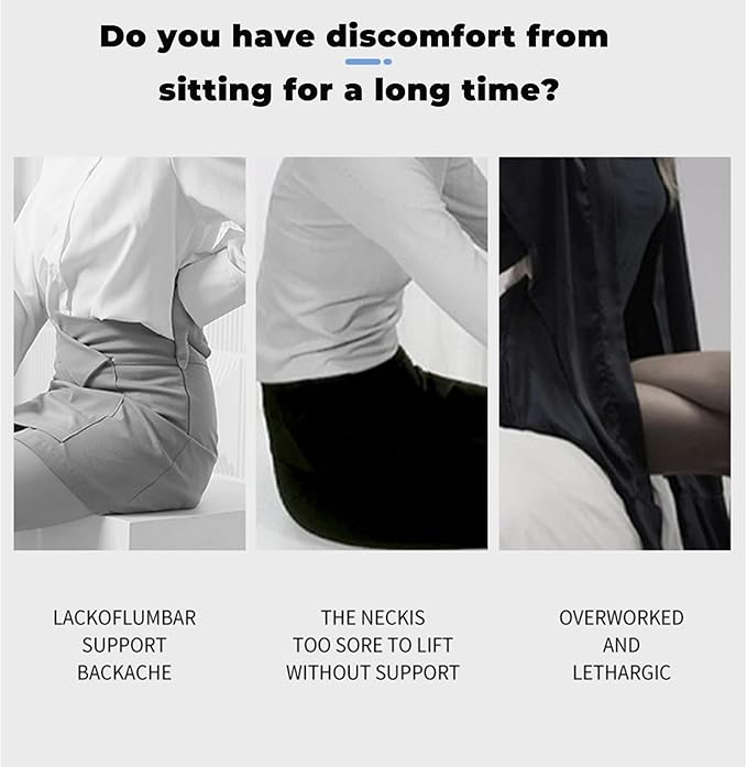 Back and Seat Cushion, Soothe+Cushion,Car Seats with Lumbar Support,Memory Foam Non Slip Skin with Back Support for Office Chair, Car (Color Matching B)
