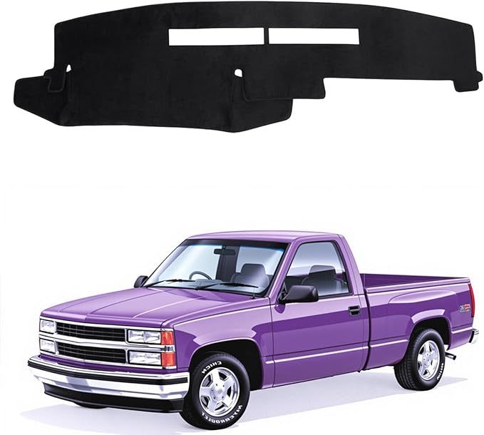 Dashboard Mat Cover for Chevy Chevrolet Silverado/GMC Sierra C1500 C2500 C3500 K1500 K2500 K3500 1988-1994, GMC Yukon/Chevy Blazer Suburban 1992-1994 Nonslip Center Console Sunshield