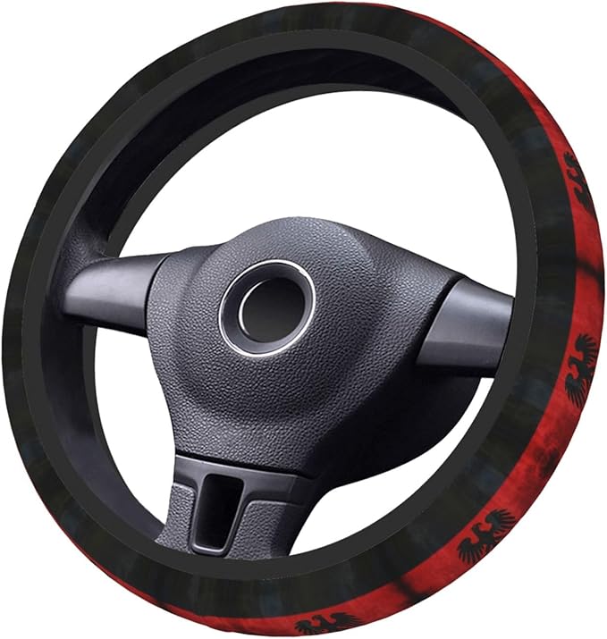 Germaneagles Flag Universal Fit Steering Wheel Cover for Car, Truck, and SUV, Durable Steering Wheel Protection