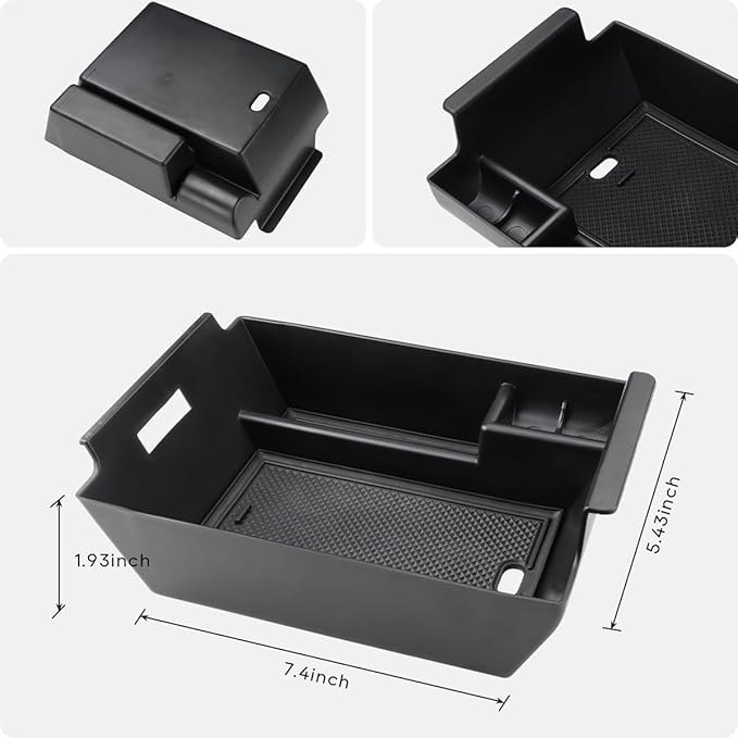MARCHFA Center Console Organizer Compatible for 2020-2023 2024 2025 2026 Benz GLE 350 450 W167 53 AMG Accessories Armrest Tray Organizer Insert Storage Box for GLS 450 2020 2021 2022 (Black)
