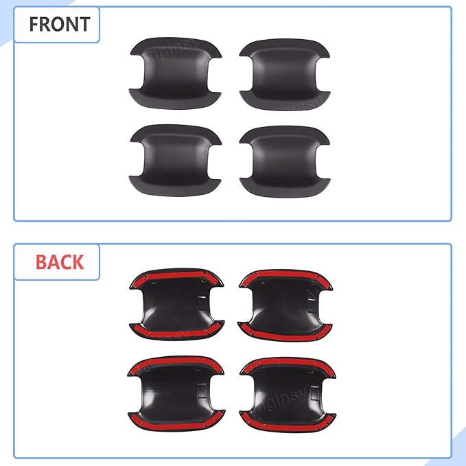 Aunginsy Exterior Door Handle Bowl Cover Trim Compatible with Ford Maverick 2022-2025 & Ford Bronco Sport 2021-2025 Outside Door Handle Cup Bowl Cover Scratch Protector Decorative Sticker Accessories