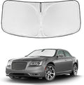 for Chrysler 300 300C 2011-2023 2024 2025 Windshield Sun Shade - 4 Layers Car Sunshades for Front Windows Shade Cover Custom Fit 300 300C 240T Retractable Shade Blocks UV Rays Car Accessories
