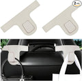 HZEL Car Seat Headrest Hook, 2PCS Vehicle Back Seat Hanger Holder Hook, Multipurpose Automotive Interior Headrest Storage Organizer for Purses Bags Coats, UniversalFit (Beige White)