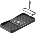 Car Wireless Charger Pad for BMW i3 i4 i5 i7 i8 iX Isetta, Type-C/USB 20W Fast Wireless Car Charger Pad Non-Slip Cordless Charging Mat,A-30cm Cable Type-C Plug