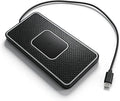 Magnetic Wireless Car Charging Pad 20W with RGB LED Light, Non Slip Fast Wireless Charger Mat for 17/16/15/14/13/12, Charging Pad