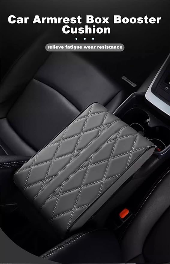 for Subaru Forester SG 2.Gen 2002 2003 2004 2005 2006 2007 2008 Car Center Console Cover, Leather Memory Foam Protection Pad, Hand Rest Pillow with Height Increase, Interior Accessory,Red
