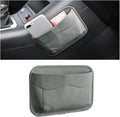 Car Seat Side Pocket Organizer, PU Leather Pen Phone Sunglasses Holder Tray Pouch Seat Gap Filler, Mini Storage Bag Car Interior Accessories for Auto Seat Door Window Console (Gray)