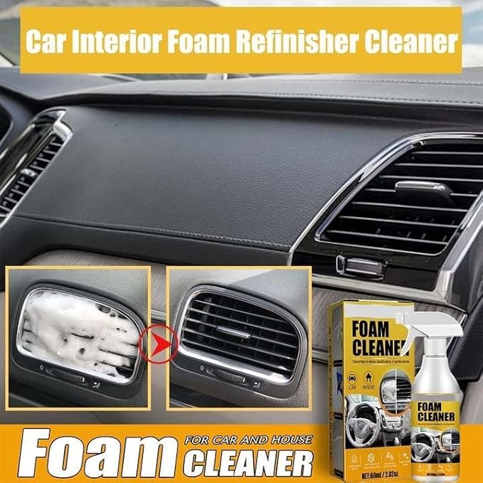 Omaky Multi-Purpose Foam Cleaner for Car, All Around Master Foam Cleaner, Car Interior Foam Cleaner,Car Seat Foam Cleaner Spray, Upholstery Cleaner for Car Seats, Interior Car Cleaner (3pcs)