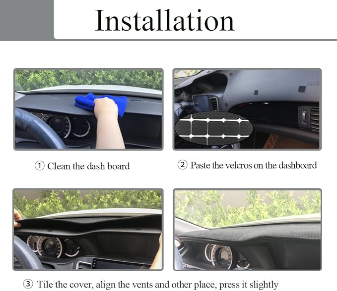 Dash Cover Mat Custom Fit for Chevy Chevrolet Trailblazer/Trailblazer EXT,Dashboard Mat Cap Pad Carpet K187 (Darkgray)
