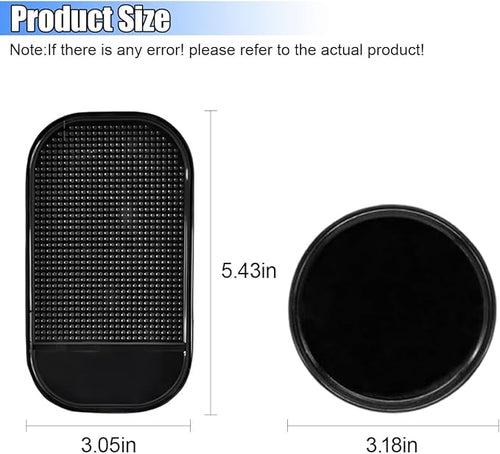 10PCS Silicone Car Dashboard Non-Slip Mats, Multi-Functional Auto Magic Gel Cell Phone Holder, Removable Car Dashboard Sticky Pad for GPS, Key, Sunglasses, Radar Detector