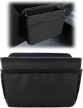 Car Trash Can, Mini Waterproof Hanging Auto Foldable Garbage Organizer Holder, Multi-Pocket Foldable Vehicle Interior Storage Bag Container Accessories for Cars, SUVs, Trucks (Black)