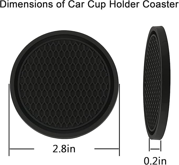 2-in-1 (Car Cleaning Gel for Car Detailing) and (4 Pack of 2.8-inch Car Coasters for Cup Holders) Automotive Dust Cleaning Putty Car Slime for Cleaning Car Interior, PC, Keyboard (Purple)