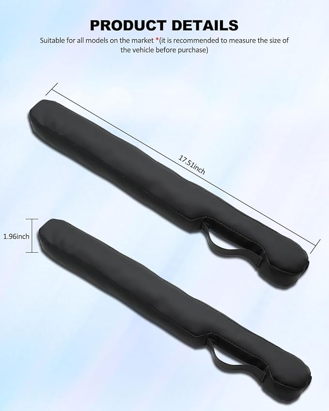 Nosxxus Car Seat Gap Filler Universal for Car SUV Truck Fit Organizer Fill The Gap Between Seat and Console Stop Things from Dropping 2Pcs