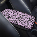 Leopard Soft Surface Fashion Auto Car Center Console Armrest Cushion Cover Pad Universal Size for Most Sedan Truck SUV Seat Box