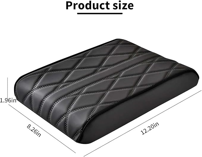Car Armrest Cushion for Jaguar F-Pace 2015-2019 2020 2021 2022 2023 2024 2025, Car Center Console Cover Armrest Pad Soft Leather Car Interior Accessories,Coffee