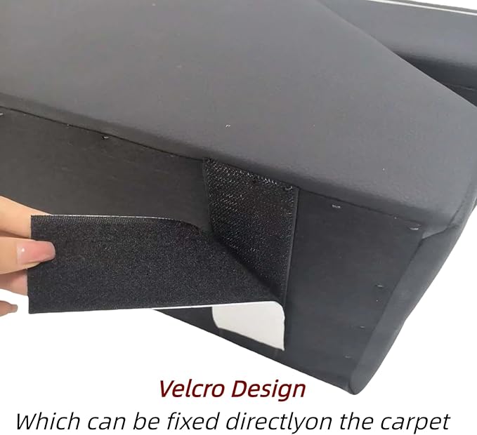 Universal Center Console Between Seat for Minivans, SUVs, Middle Van Console Floor Console Organizer Storage Box (with Locking Design)