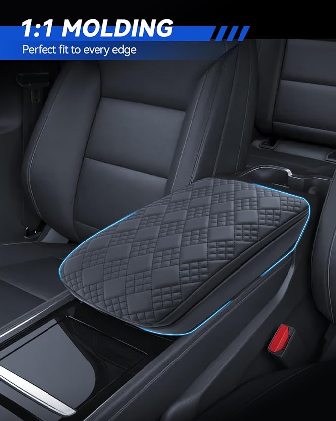 Armrest Cover for 2024 2025 2026 Chevrolet Traverse LT/RS/Z71/High Country Accessories Center Console Middle Lid Pad Protector for Car Elbow Rest-Thickened