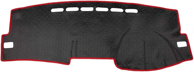 X AUTOHAUX Car Dashboard Cover Nonslip Black Red Dash Cover Mat Pad for Toyota Corolla 2009-2013