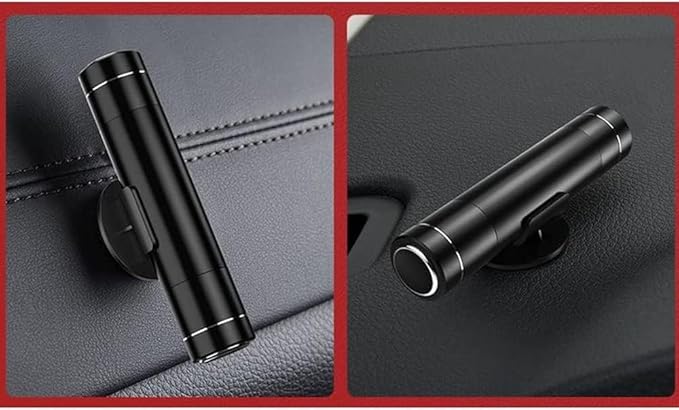 HHXS Car Window Breaker Seatbelt Cutter Tool, Safe Hammer Glass Breaker Under Water Safety Hammer Emergency Escape Glass Breaker Life Hammer for Car (4 Pcs, Black)
