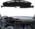 KEYOOG Dashboard Cover Dash Mat Fit for 1996-1992 Fo-rd F-150 Bronco,1997-1992 F-250 F-350 (for Left Hand Drive),Car Dash Board Mat Anti-Glare Carpet,Non-Slip Pad Sunshield Protector (Black)