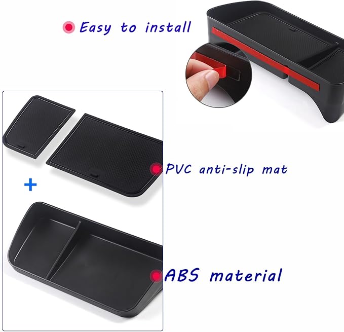 Nosxxus Center Console Dash Storage Tray Compatible with RAV4 2019-2022 2023 2024 Insert Storage Tray Secondary Interior Accessories-Not for New 10.5'' Multimedia Display