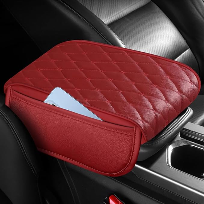 Universal Car Armrest Pad for Lexus GX J150 J120 GX 460 400 GX OR Leather Armrest Box Center Console Cover Pad Waterproof Arm Rest Protector Decor Accessories,Blue01