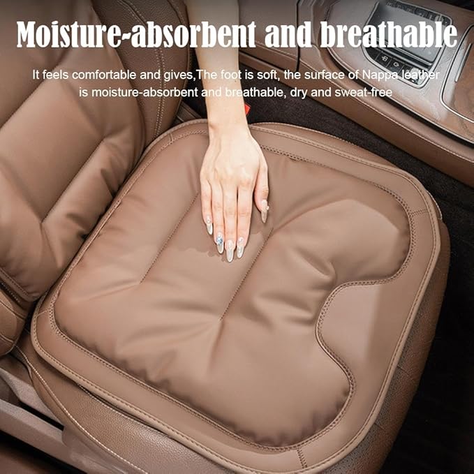 Car Seat Cushion, Livena Custom Pain Relief Car Seat Cushion, Soft Comfortable and Supportive Pad, Memory Foam Seat Pad for Car, Office Or Home Chair