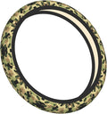 Camouflage Car Steering Wheel Cover, 15 Inch Steering Wheel Cover Stylish Decor for Most Cars