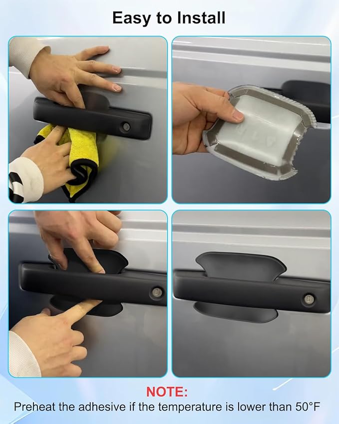 Exterior Door Handle Bowl Cover Fit for Ford Bronco 2021-2024, Car Door Bowl Scratch Protector Trim Accessories 5 Pcs