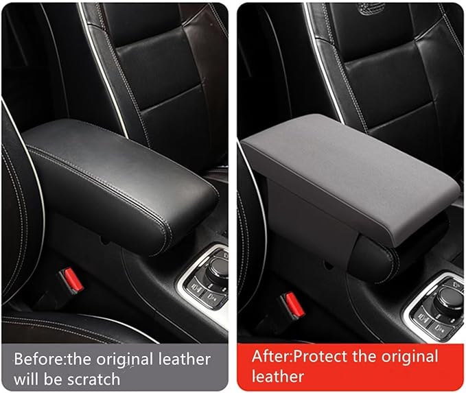 Car Center Console Cover,Universal Memory Foam Car Armrest Pad,Car Interior Accessory for Women Men,Armrest Cover Protector for Cars,Vehicles,SUV Orange