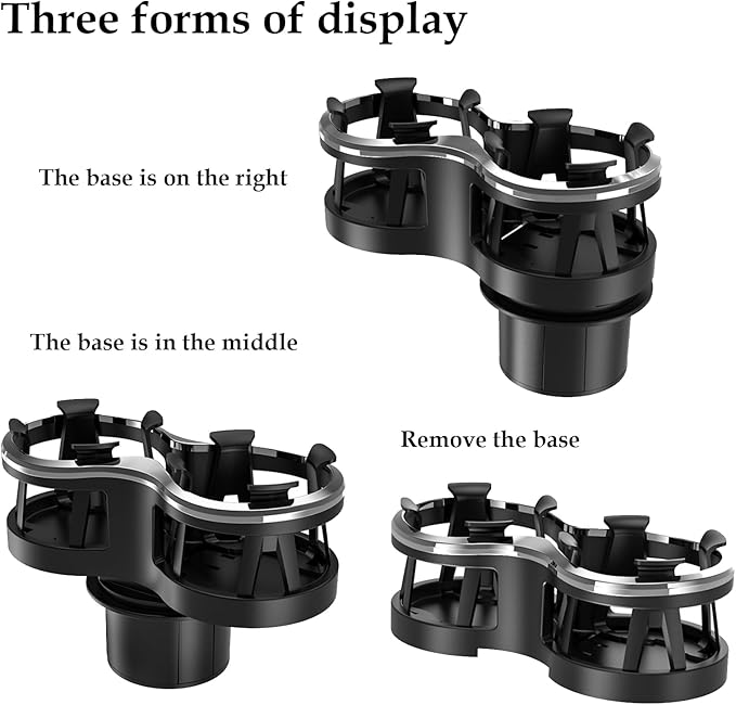 Adjustable Car Cup Holder Expander with Cup Diameter Less Than 2.55inches-fit cola Drink Cups Holder,2 in 1 cupholder for Coffee Cup Holder. (BJ-2390)