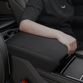 Center Console Cover Anti-Scratch Waterproof Leather Armrest Pad Protector Cushion for Dodge RAM 1500 2500 3500 2019 2020 2021 2022 2023 Interior Accessories(Black)