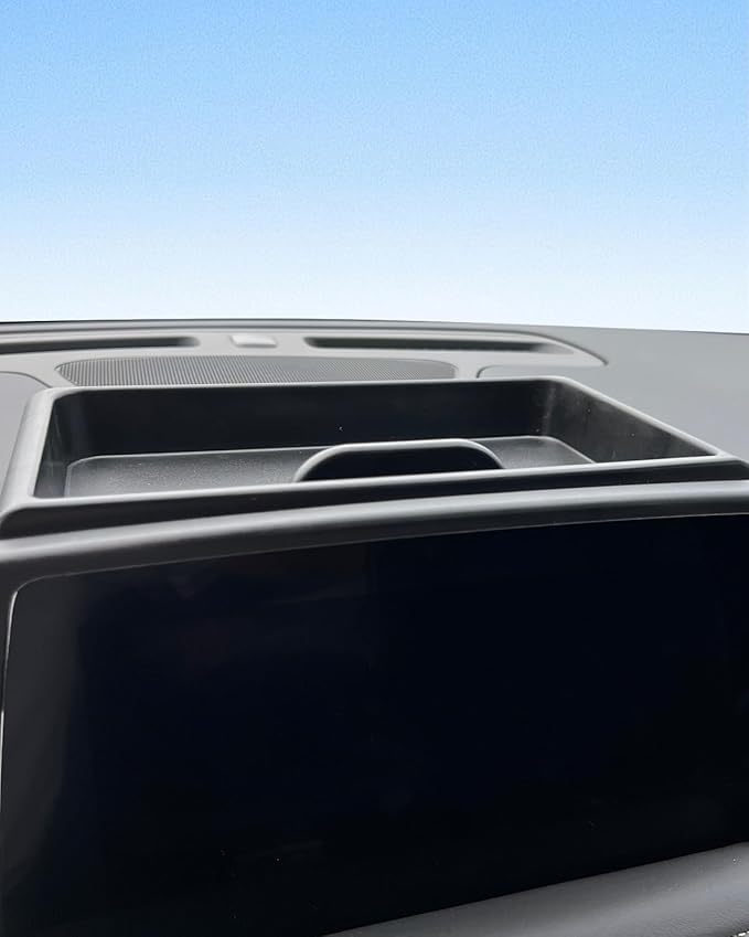 WEIPIN for Center Console Screen Organizer Tray Compatible with 2021–2024 Chevy Tahoe/Suburban & GMC Yukon — Not Fit Yukon Denali Console Organizer ABS Materials