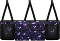 Car Trunk Organizer, Butterfly Hanging Seat Back Storage Organizer with Large Pockets, Space-Saving Backseat Car Organizer, Large Capacity Collapsible Bag