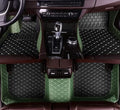 Custome Car Mats Accessories All Weather Floor mats Compatible with Automotive Floor Mats Passenger car mats (Green Black)