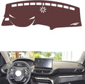 Leather Dashboard Cover Compatible with Peugeot 5008 2021-2023，Dash Cover, Non-Slip Dash Cover, Dash mat Dashboard Cover, Interior Dash Covers